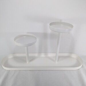 IKEA Chilistran Plant Stand Henrik Preutz White Metal 604.922.45 19.25x5.5"